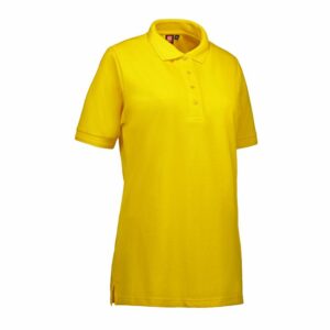 Nybo Gul Dam Prowear Poloshirt, slitstark, förkrympad
