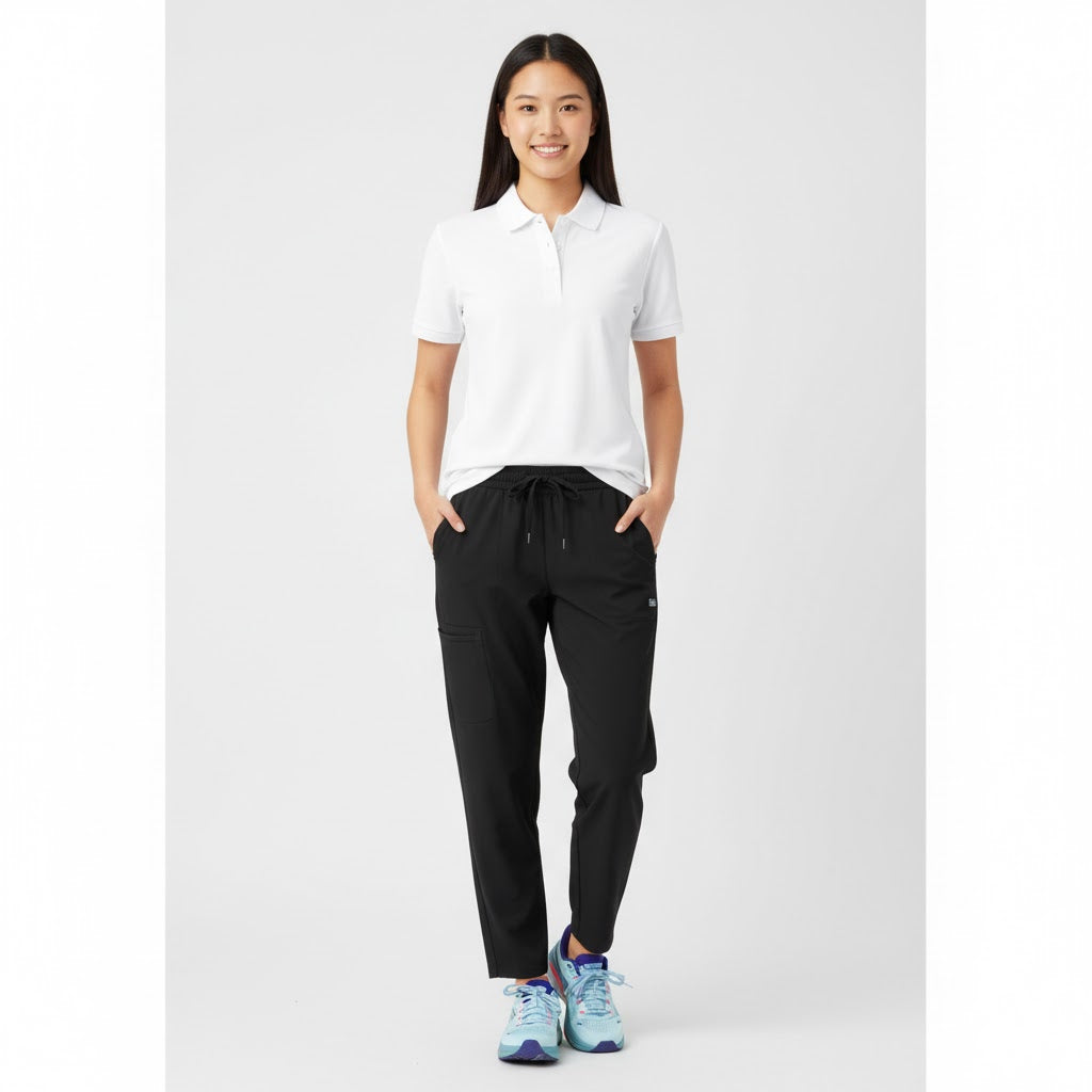 Nybo Vit Dam Prowear Polo, Extra slitstark, Klassisk modell