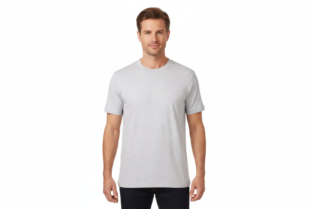 Slitstark grå t-shirt för herr