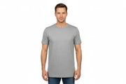 Grå t-shirt med rund hals för män