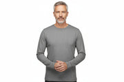 Grå långärmad t-shirt herr