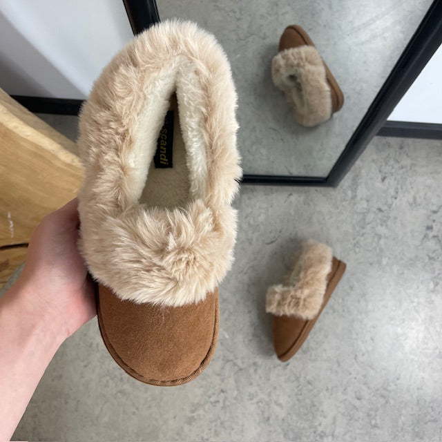 Mjuka tofflor med varmt plyschfoder