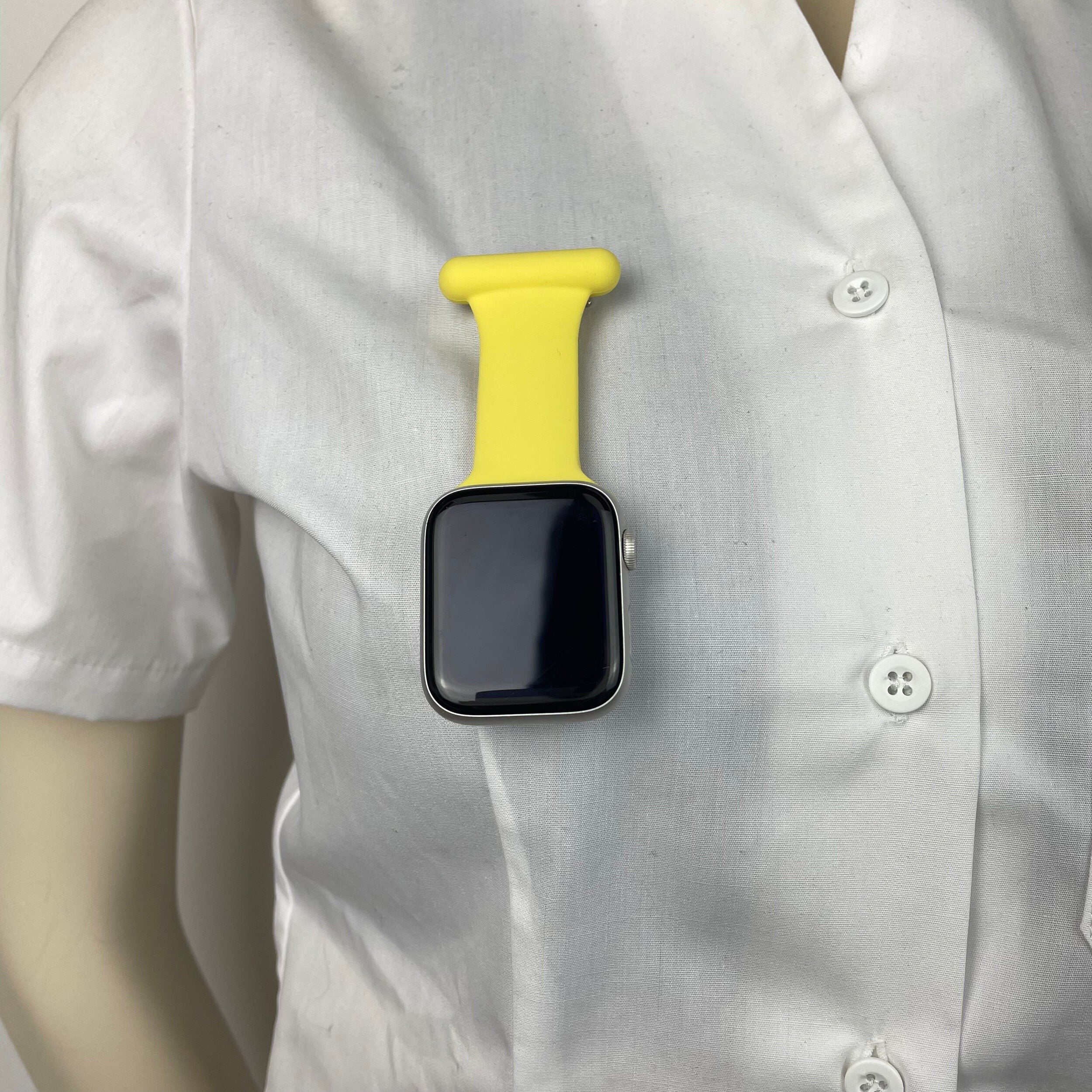 Gul sjuksköterskerem i silikon till Apple Watch