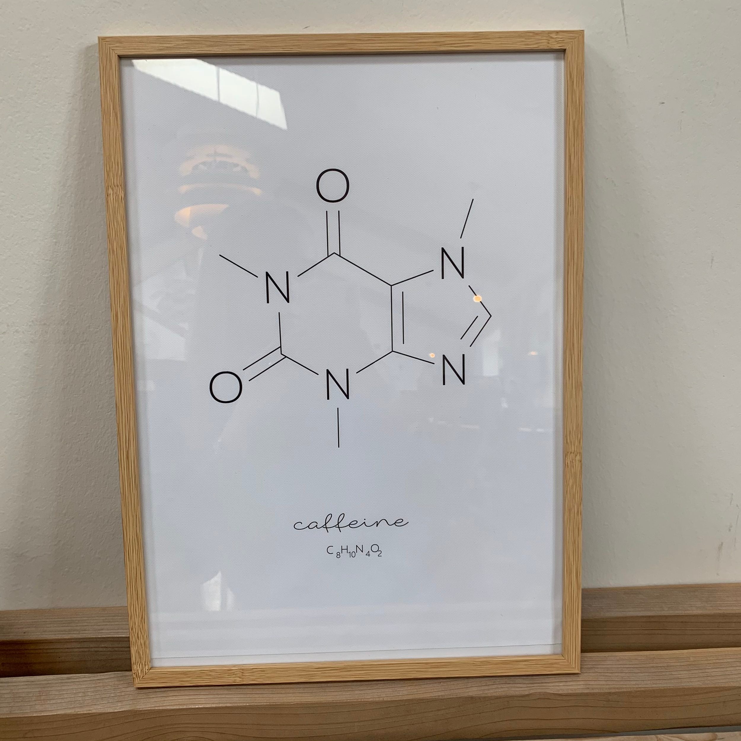 Rolig koffeinmolekyl poster