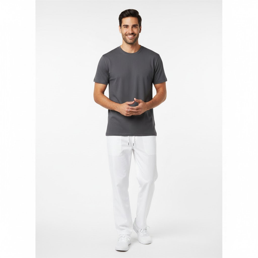 Nybo Silvergrå Herr Prowear T-shirt, Kortärmad, Extra slitstark