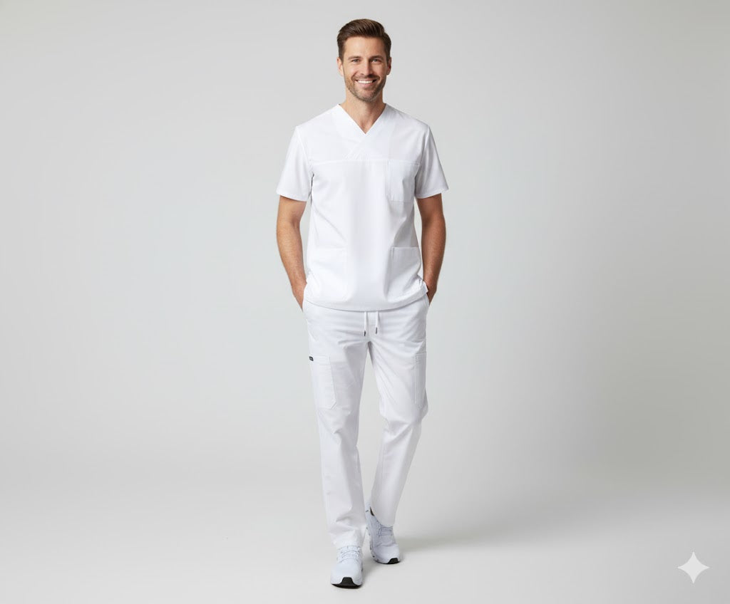 Nybo Vit Unisex Charisma Premium-tunika, slitsar, temperaturreglerande