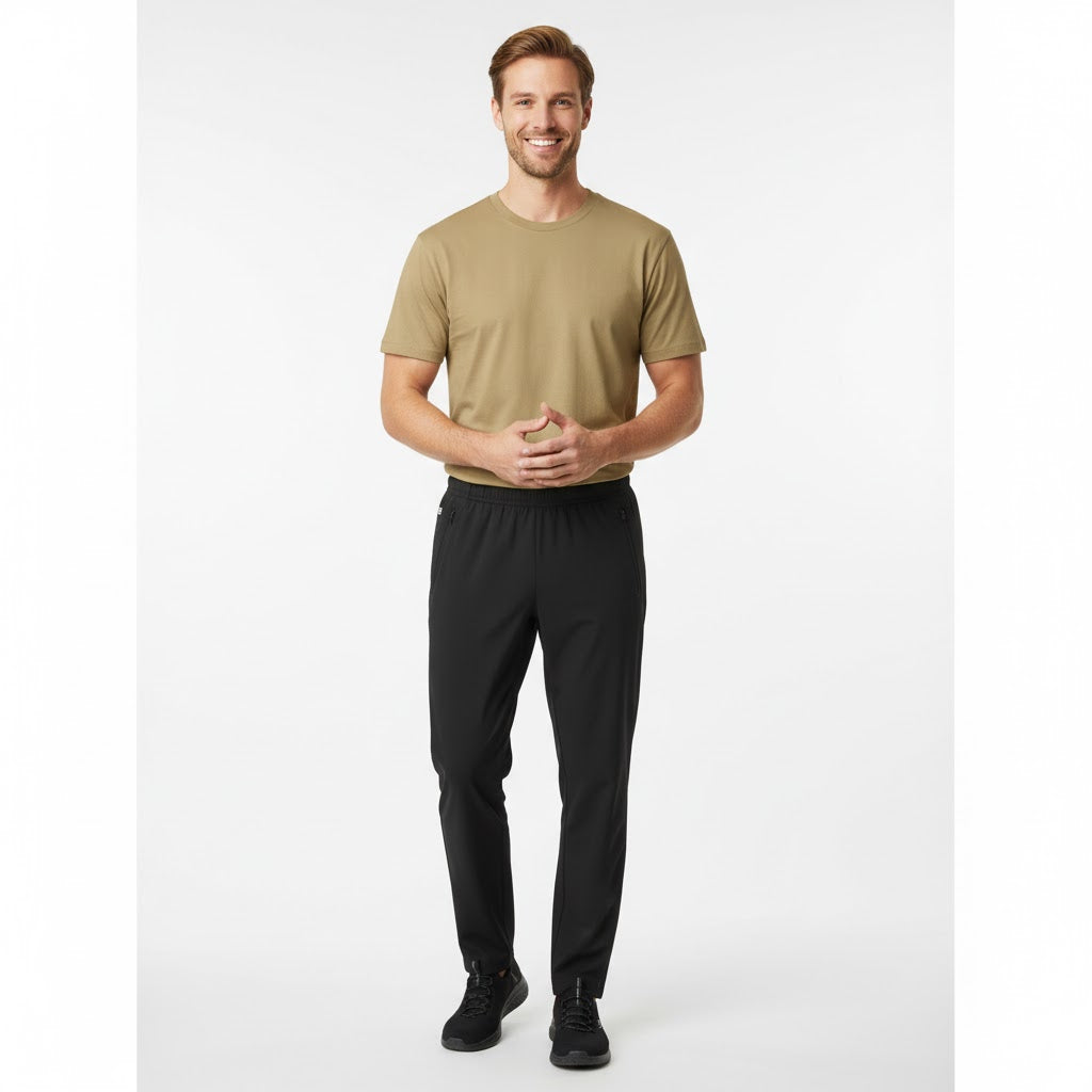 Nybo Sand Herre Basic T-Shirt, klassisk modell, behåller formen