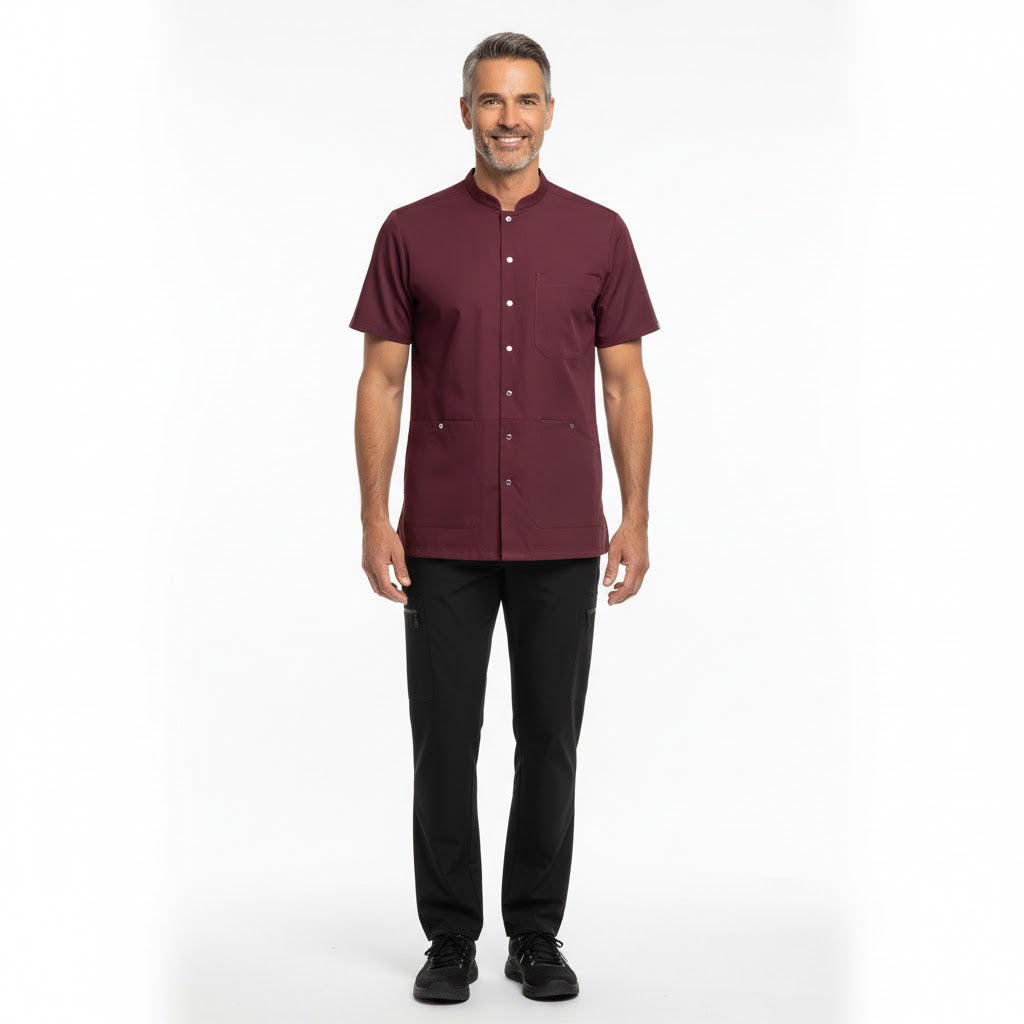 Nybo Bordeaux Unisex Nature Skjorte, slitstark, reglerbar i ryggen