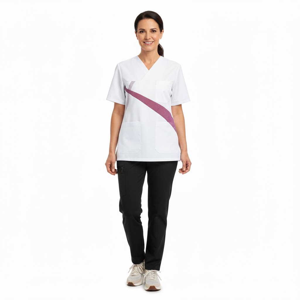 Nybo Hvid/Bordeaux Unisex Comfortec Busseronne, Smart Look