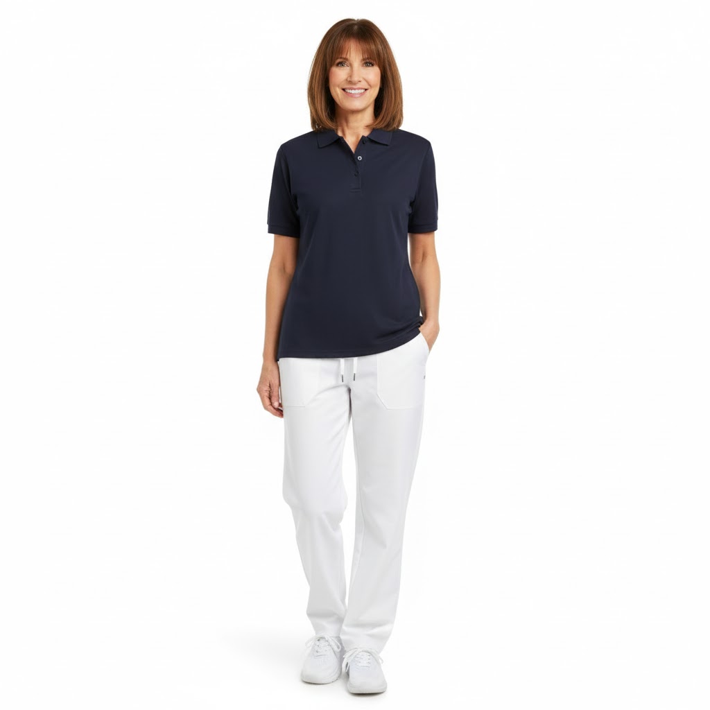 Nybo Navy Dam Prowear Polo - Extra slitstark och förkrympt