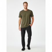 Nybo Oliven Herre Basic T-shirt, slitstark, klassisk modell