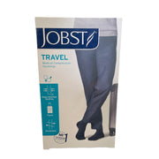 Jobst knälånga resestrumpor i svart, klass 1 med tå