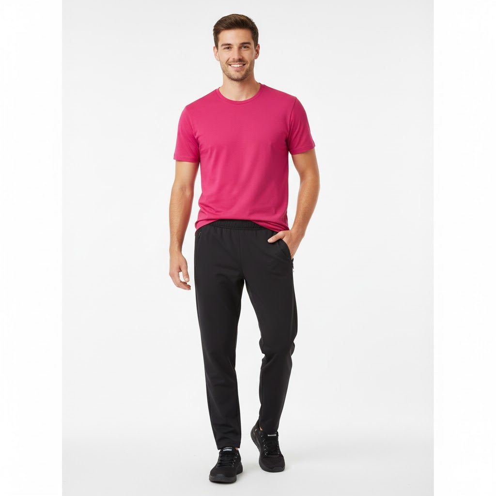 Nybo Pink Herre Basic T-Shirt — Slitstark, klassisk modell