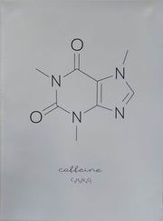 Rolig koffeinmolekyl poster