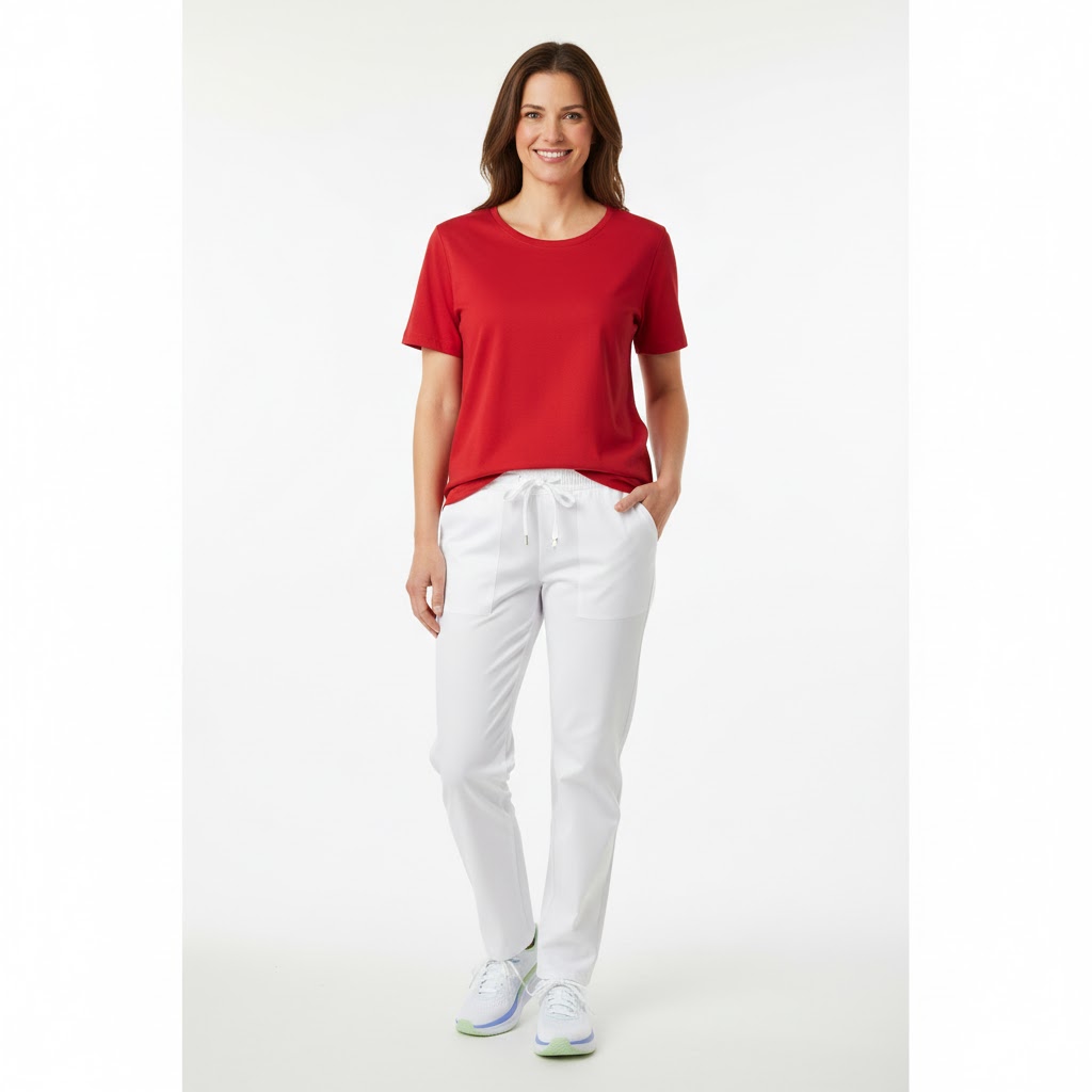 Nybo Rød Dame Prowear T-Shirt, Slitstark, Formstabil