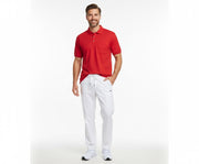 Nybo Rød Herre Basic Polo Shirt, slitstark, bröstficka
