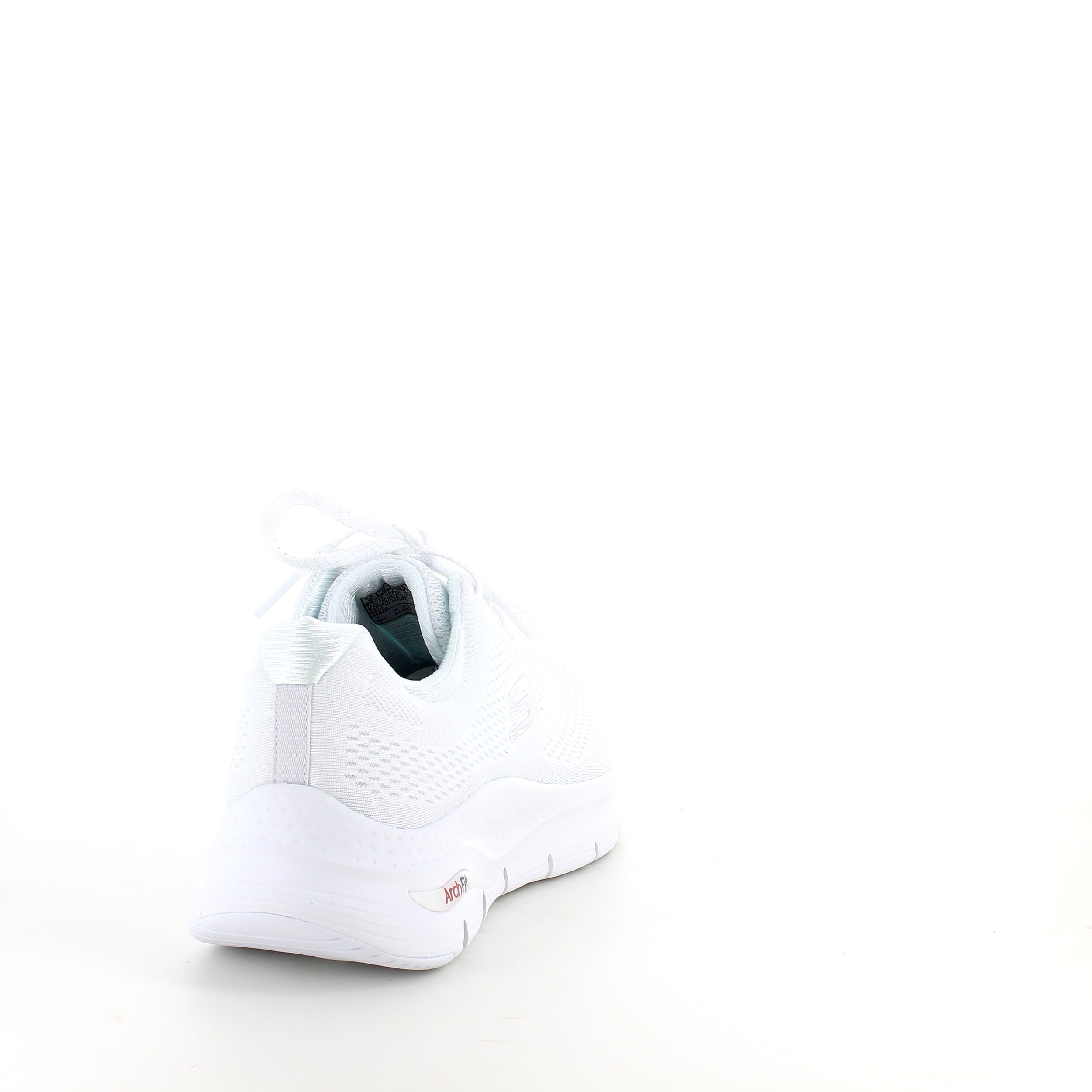 Vita Skechers med extra hålfotsstöd
