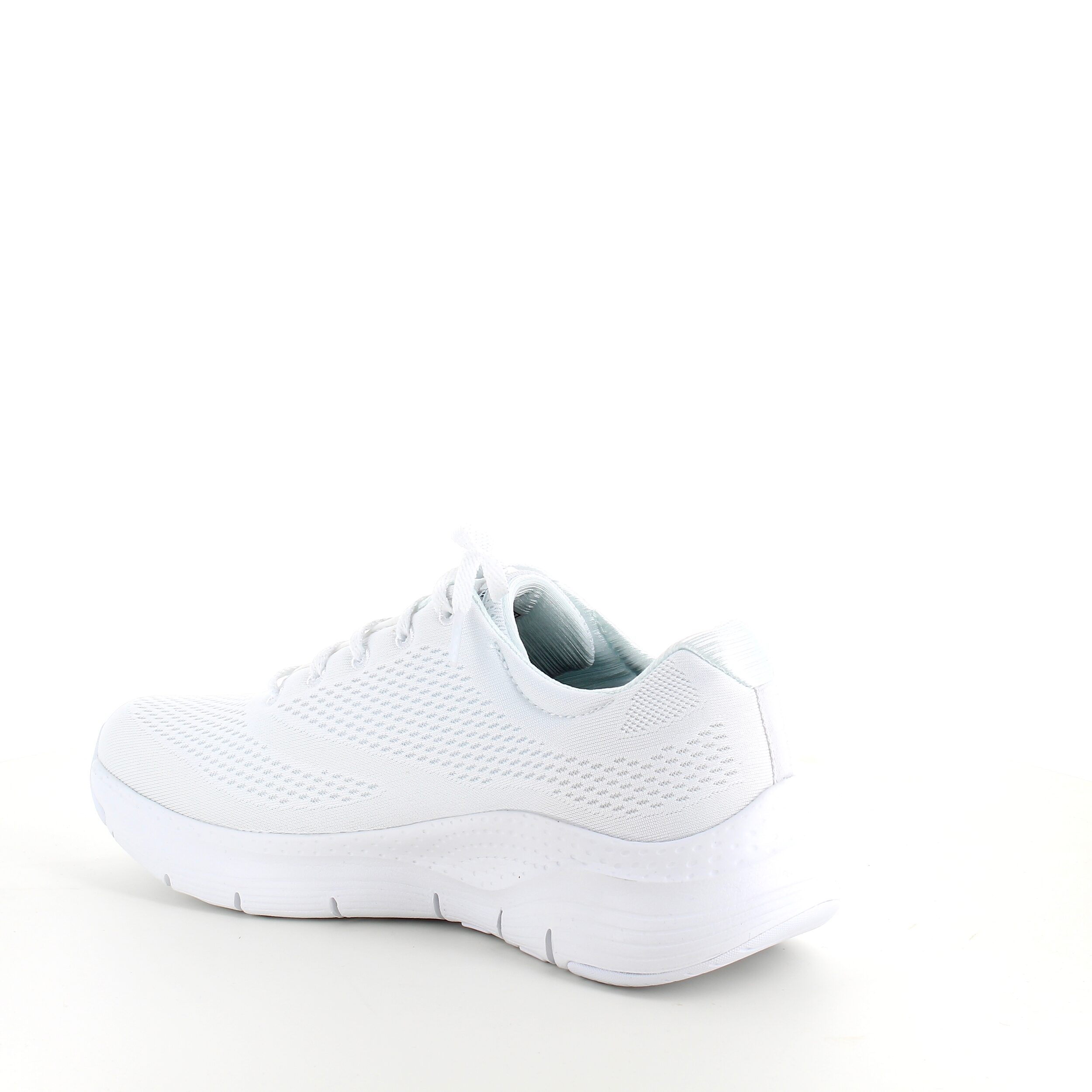 Vita Skechers med extra hålfotsstöd