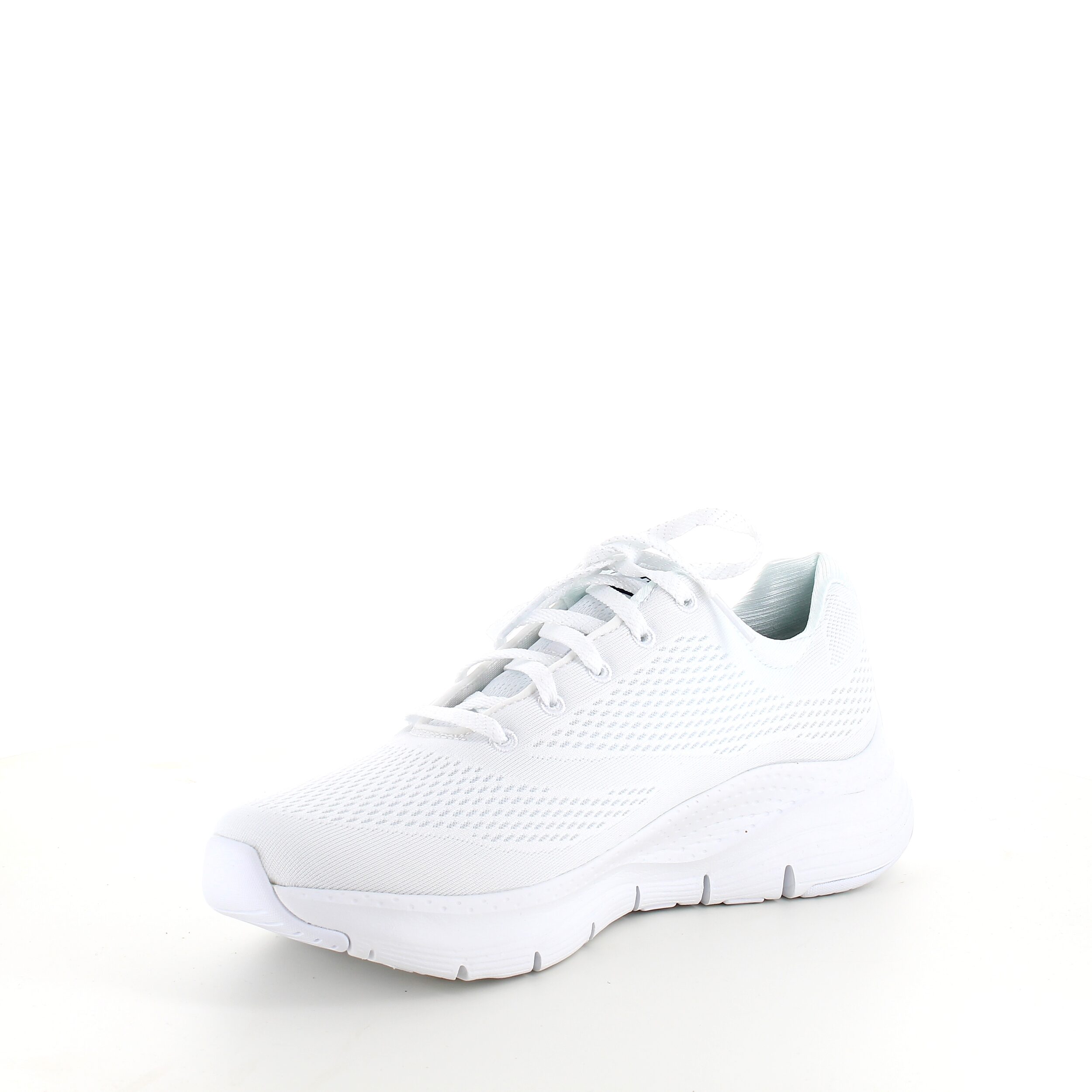 Vita Skechers med extra hålfotsstöd