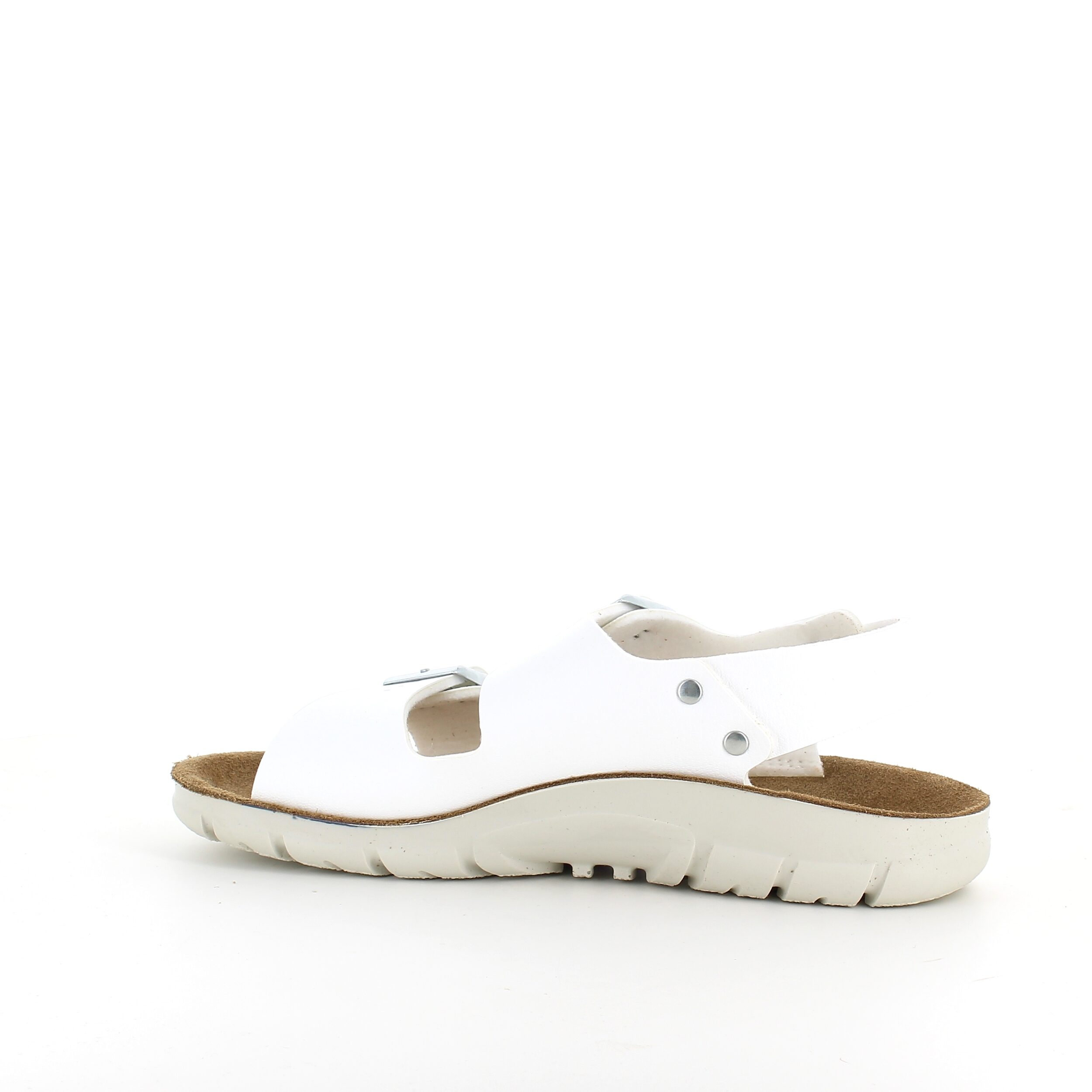 Vit Birkenstock Kano-sandal med halkfria sulor.