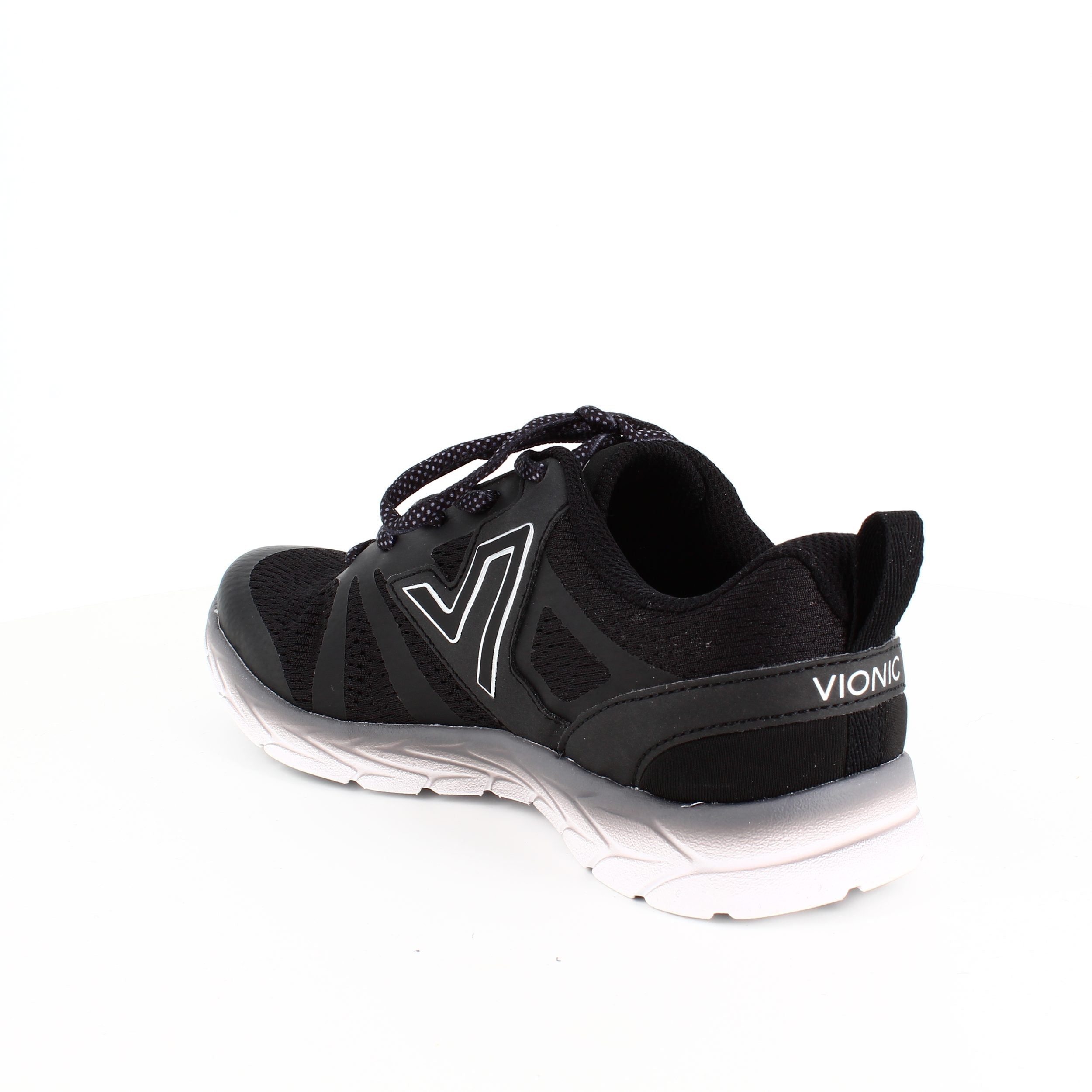 Svarta sneakers från Vionic med dubbelt svangstöd