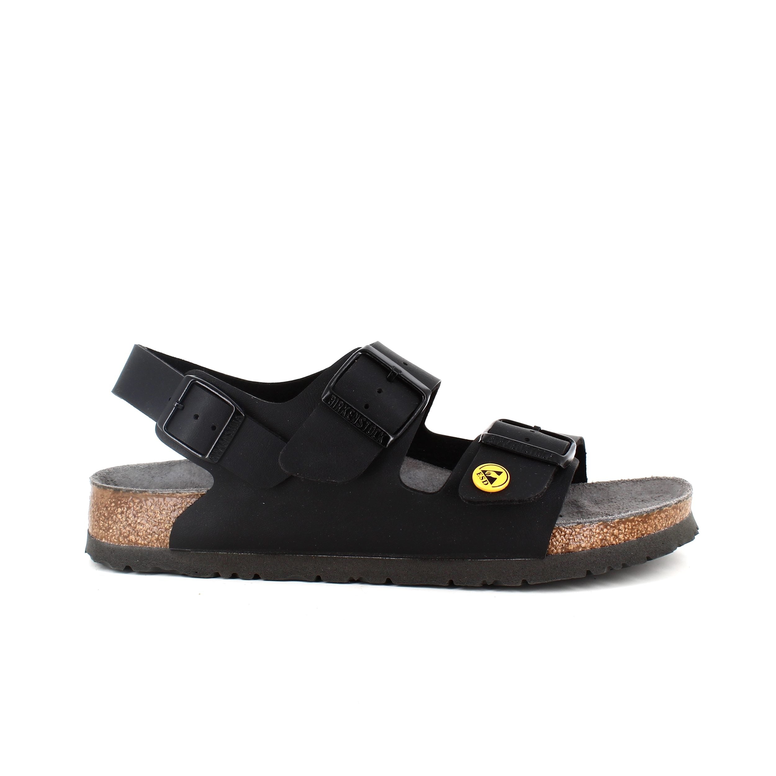 Svart Milano från Birkenstock, ESD-godkända sulor