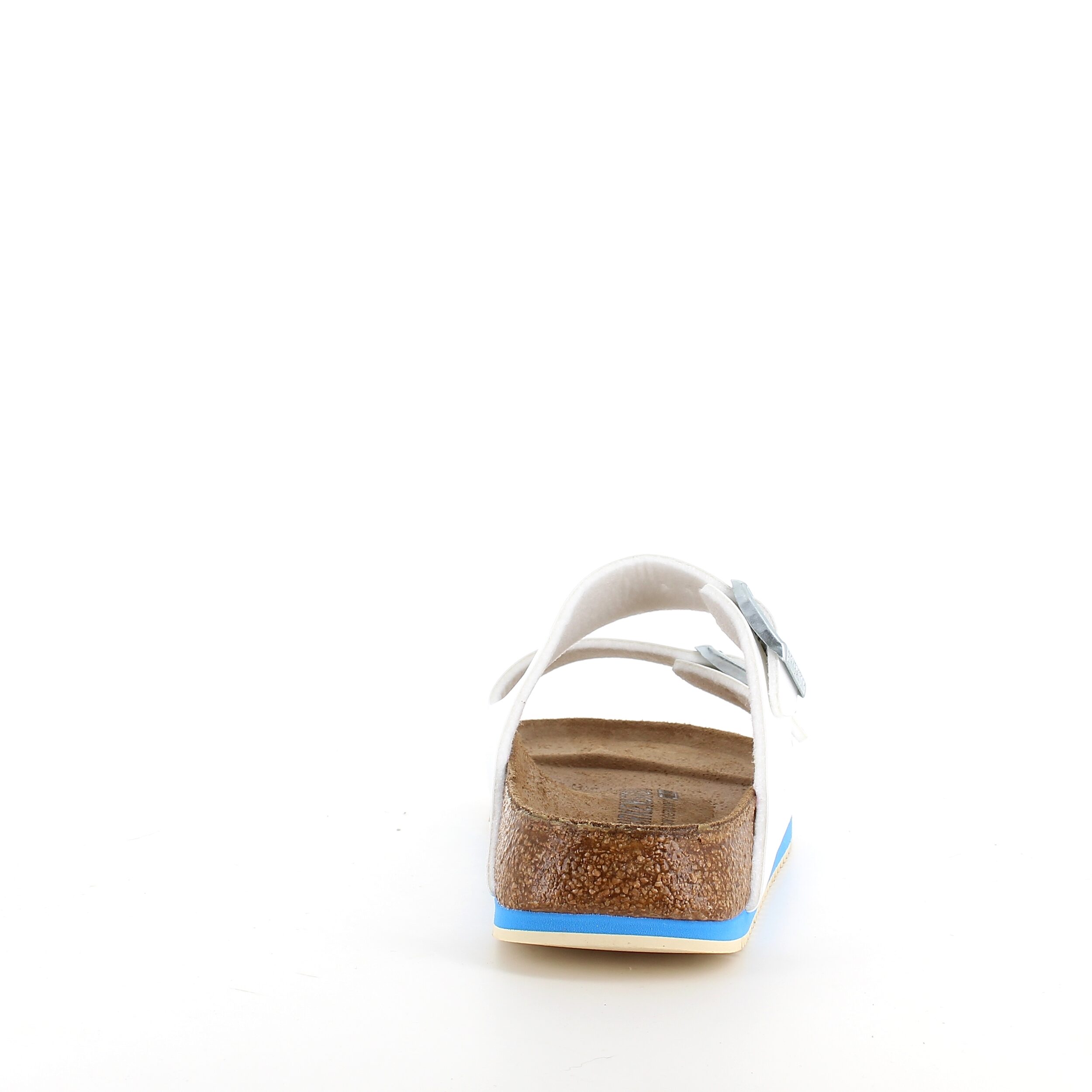 Vit Arizona-sandal från Birkenstock med godkända halkskyddssulor