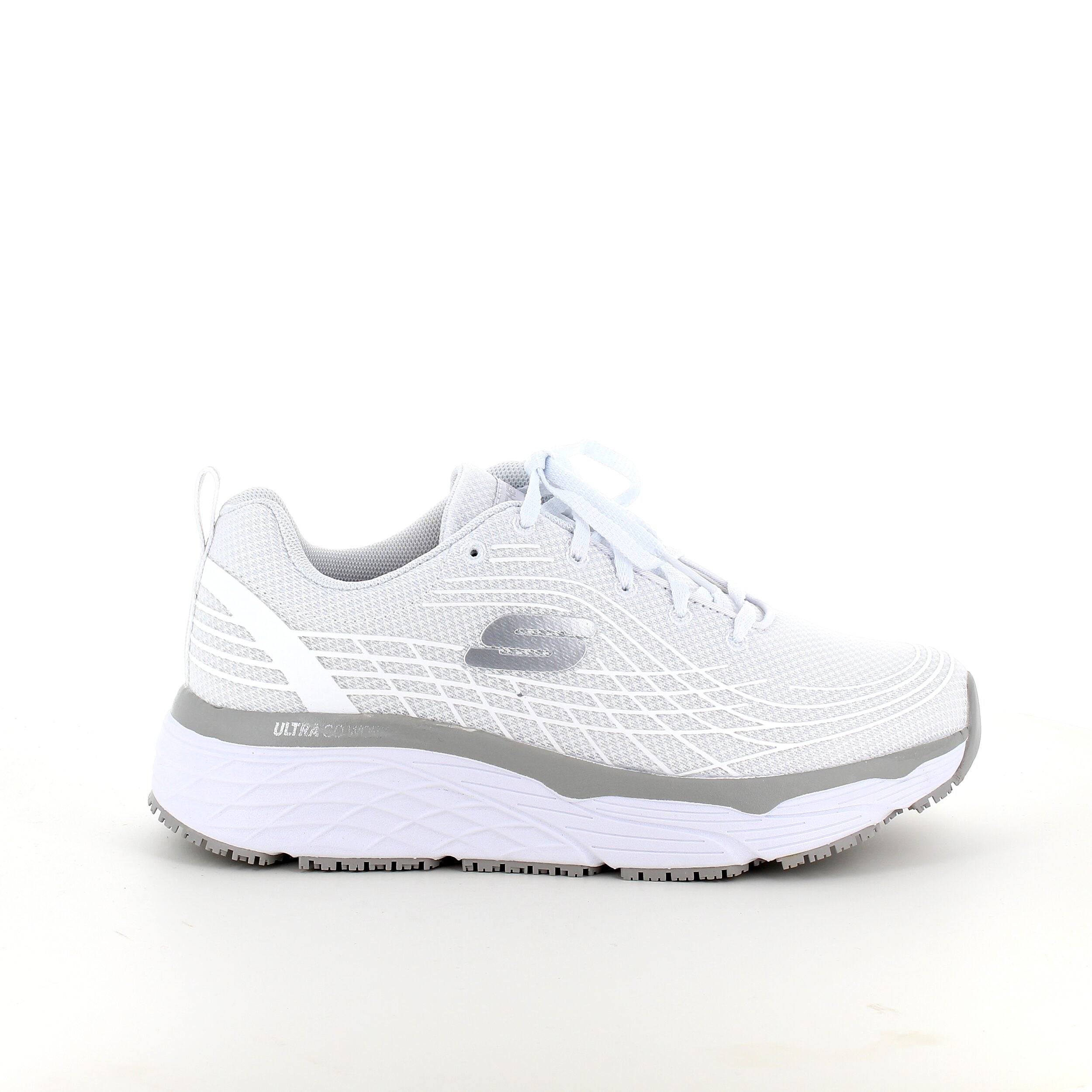 Skechers Work med max cushioning-sulor, vit