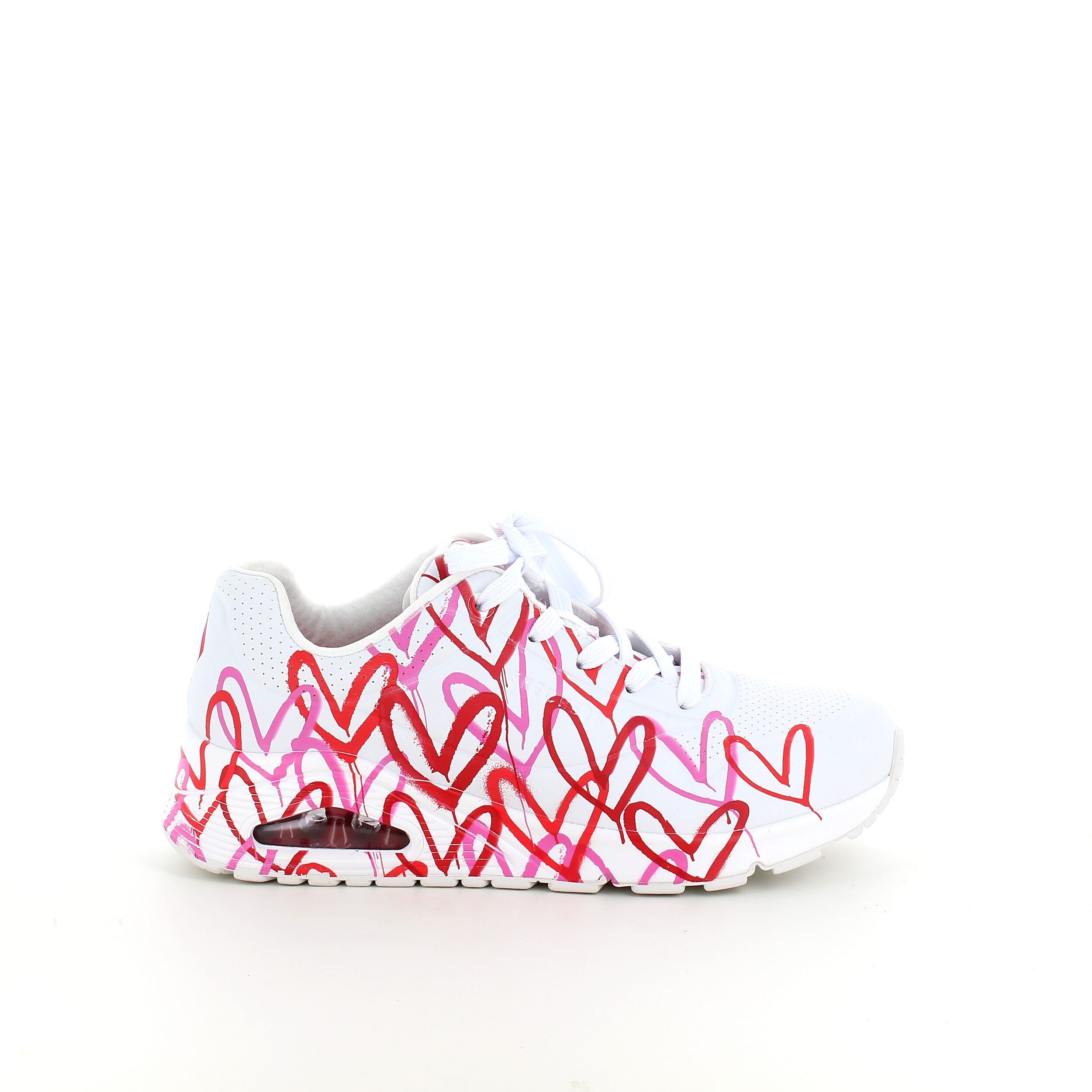 Vita Skechers-skor med fina detaljer