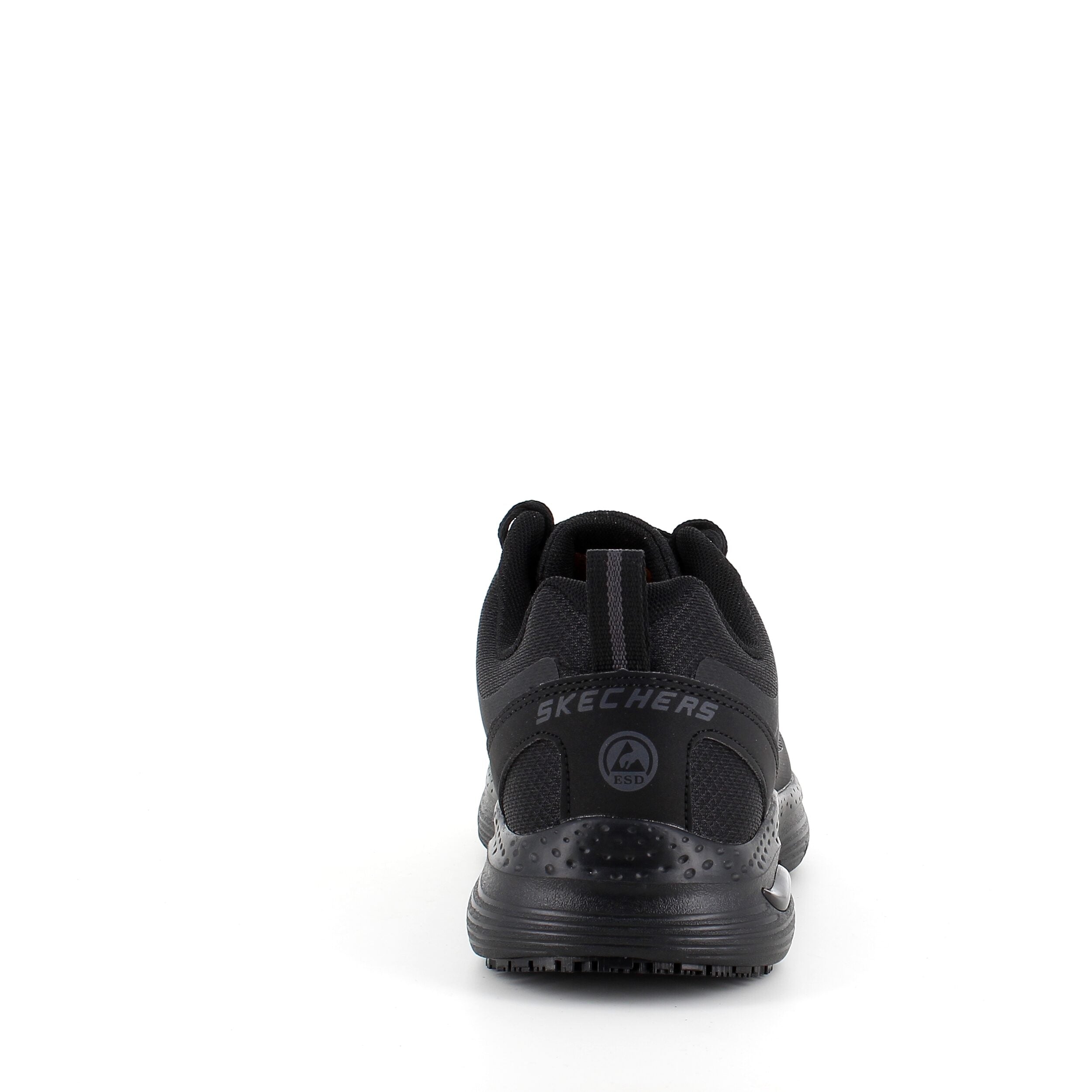 Skechers Work-sko i svart med svankstöd