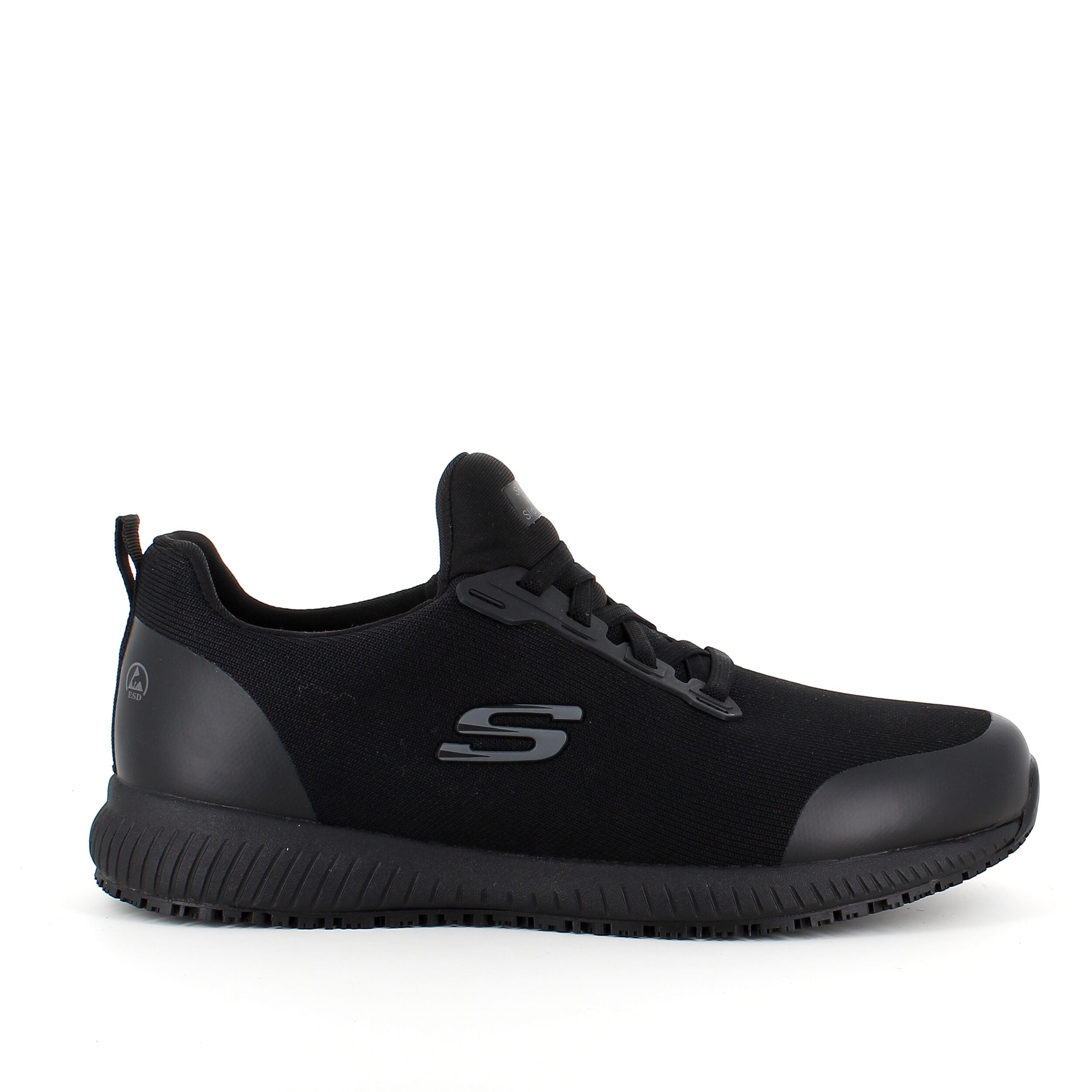 Svarta Skechers work-skor med ESD