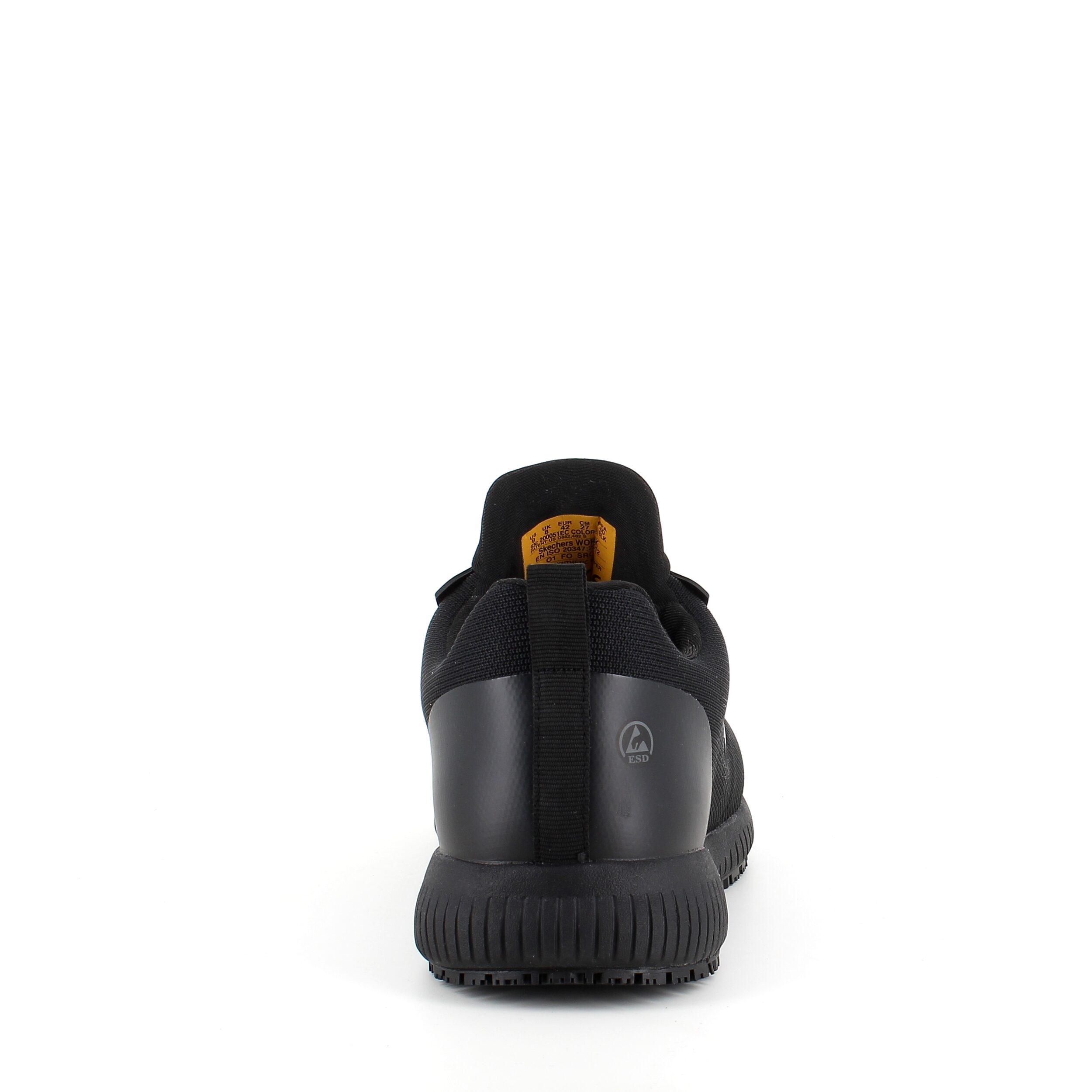 Svarta Skechers work-skor med ESD