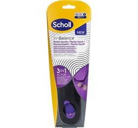 Scholl inläggssulor med hålfotsstöd för hälsporre – 42,5–45