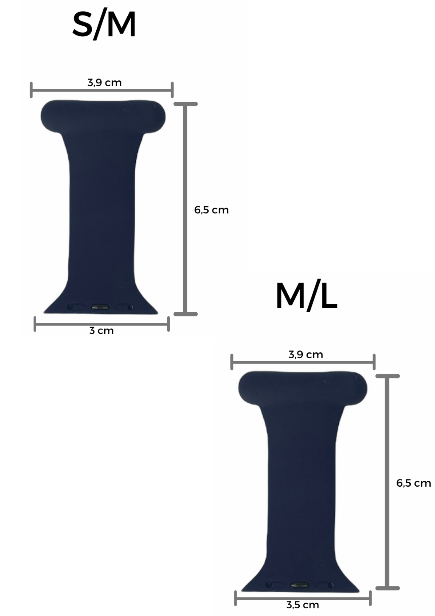 Navy silikonarmband för Apple Watch – för sjuksköterskor