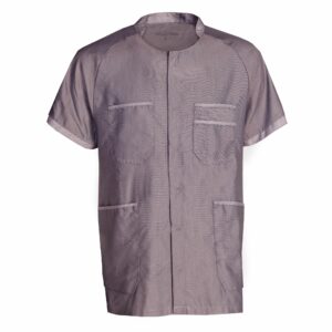Nybo Bordeaux Unisex Comfort Skjorte/Tunika, Andningsbar, Elastisk, Slitstark