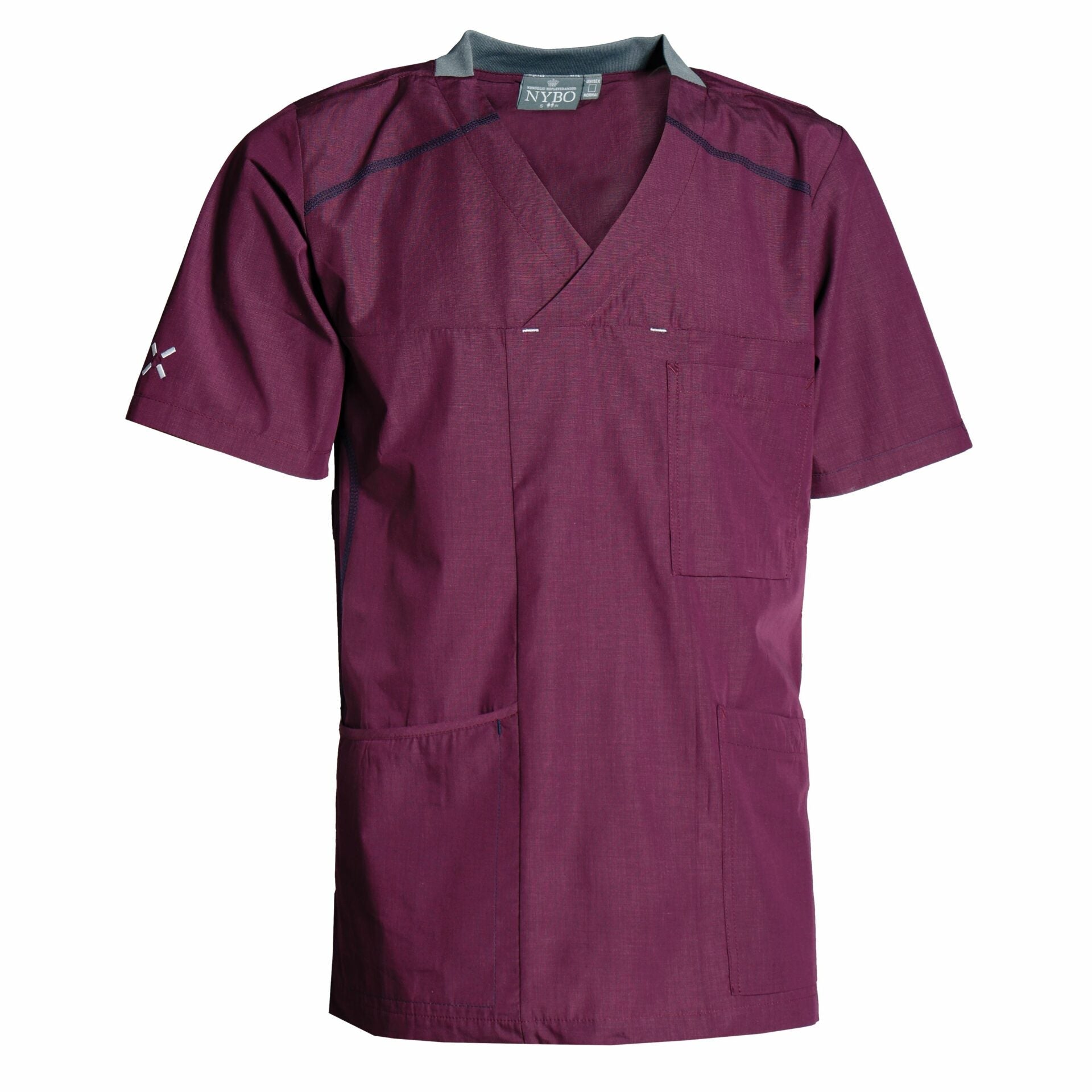 Nybo Bordeaux Unisex sportig tunika, justerbara ärmar, flexibel