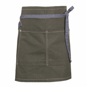 Nybo Brun/Denimblå Unisex New Nordic Förkläde — Hållbart med Fickor