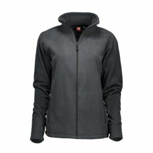 Nybo Grå Dam Shirts &amp; Outdoort Microfleece Cardigan, antipilling, elastisk, figursydd