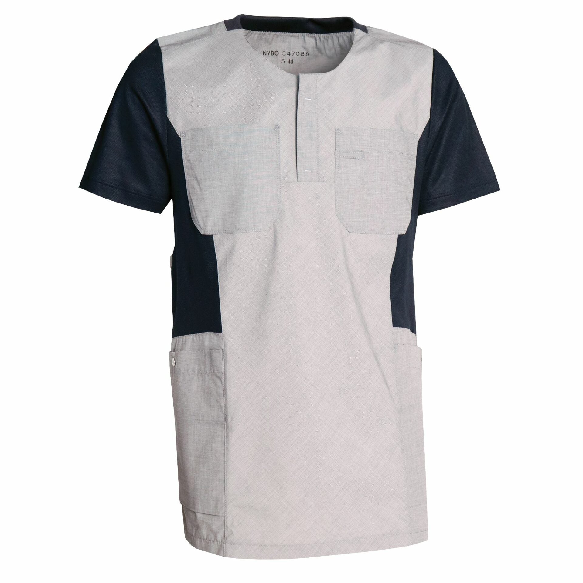 Nybo grå melange unisex tunika - Sporty Mix, rymlig & andningsbar, stretch