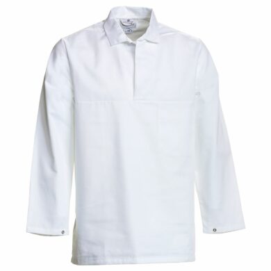 Nybo Vit Unisex HACCP Arbetsrock, Justerbar, Tvättbar