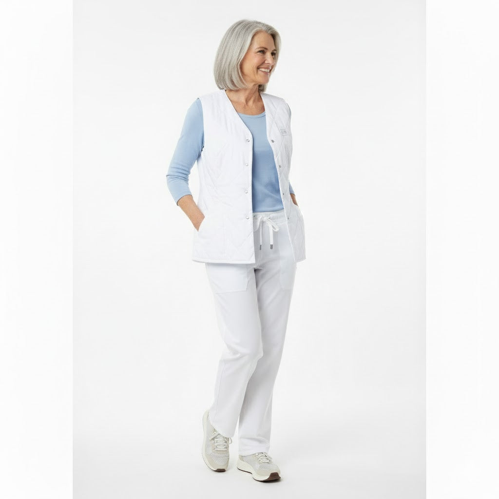 Nybo Vit Unisex Clima Sport Termoväst med yttre fickor