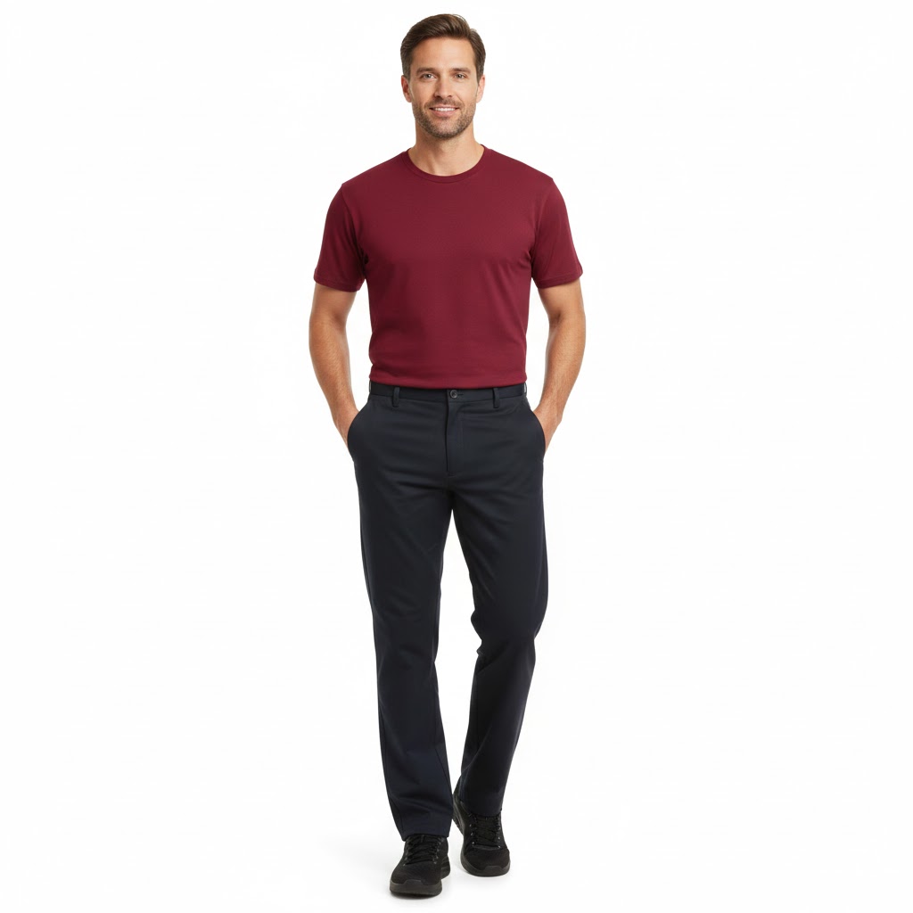 Nybo Svarta Herrbyxor Club-Classic — Jeans-snitt, Stretch, Komfort