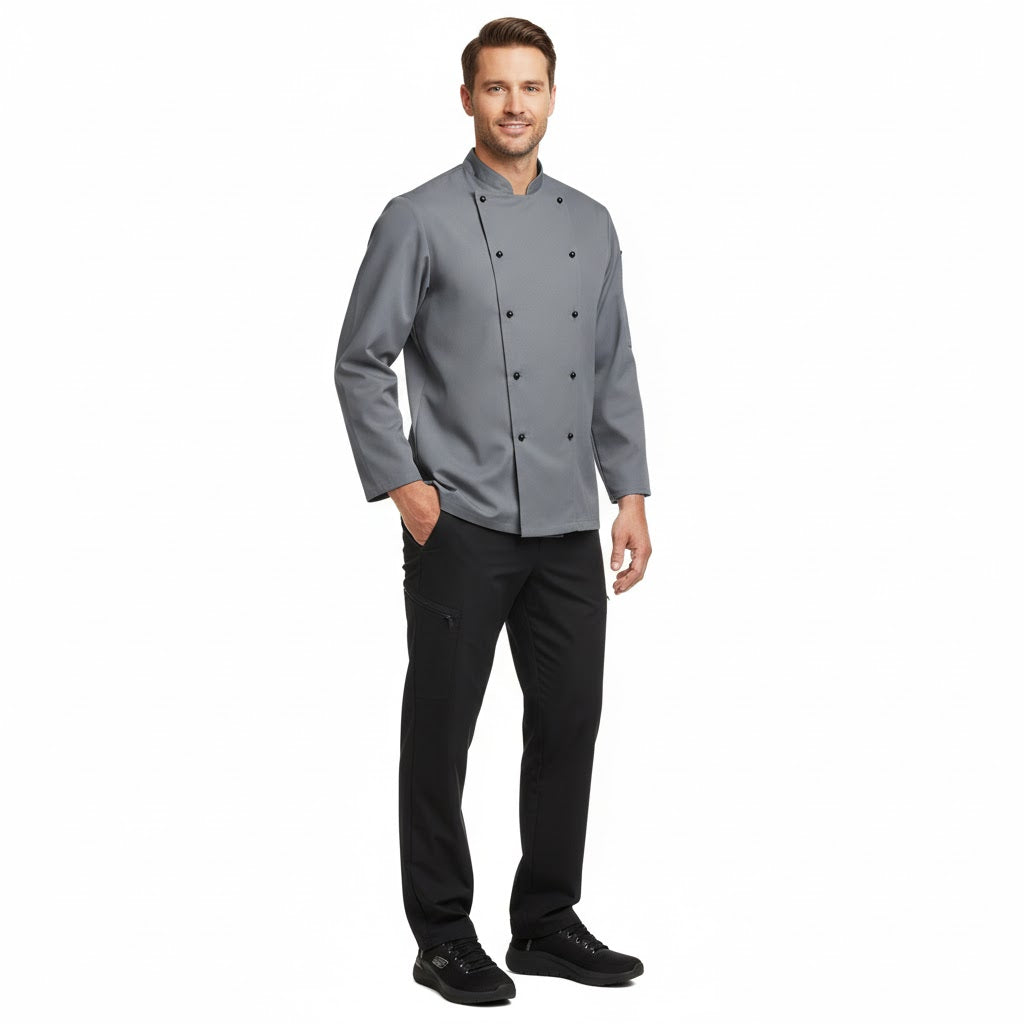 Nybo Grafit Unisex Delight kockjacka, slitstark, justerbar ärmlängd