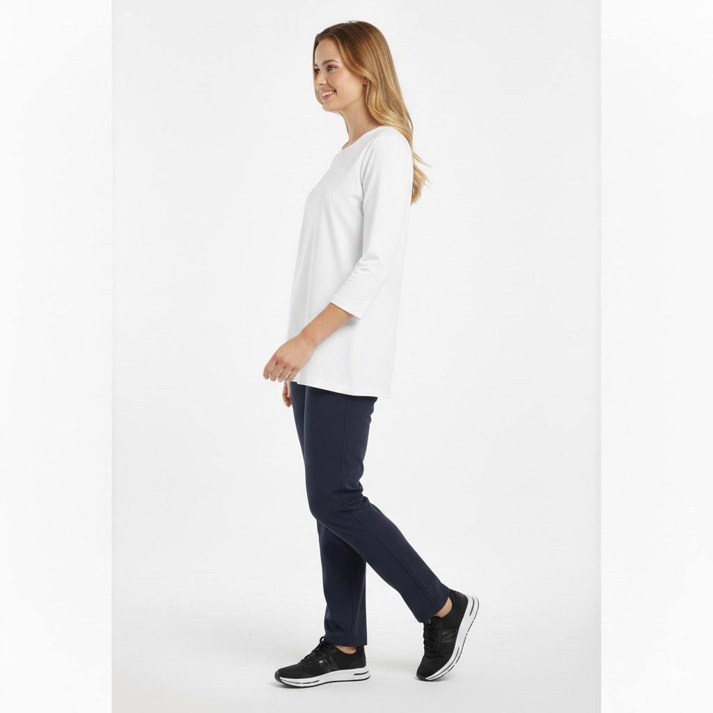 Nybo Navy Unisex Perfect Fit Chinos — pull-on med resår i midjan, bekväm