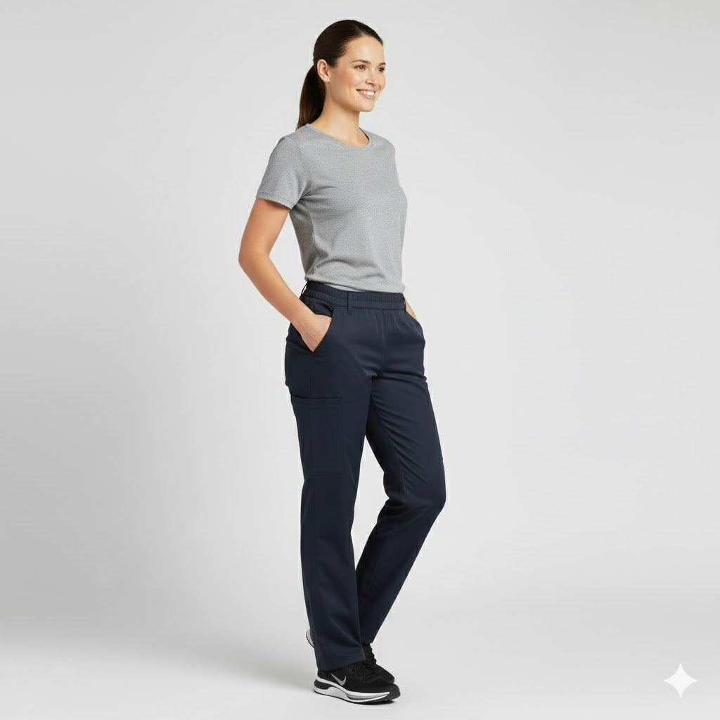 Nybo Navy Unisex Super Cool Jeans, pull-on, stretch, justerbar längd, elastisk midja