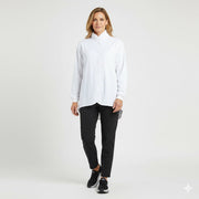 Nybo Vit Unisex Move Cardigan – Långärmad med Supermjukt Fleecefoder