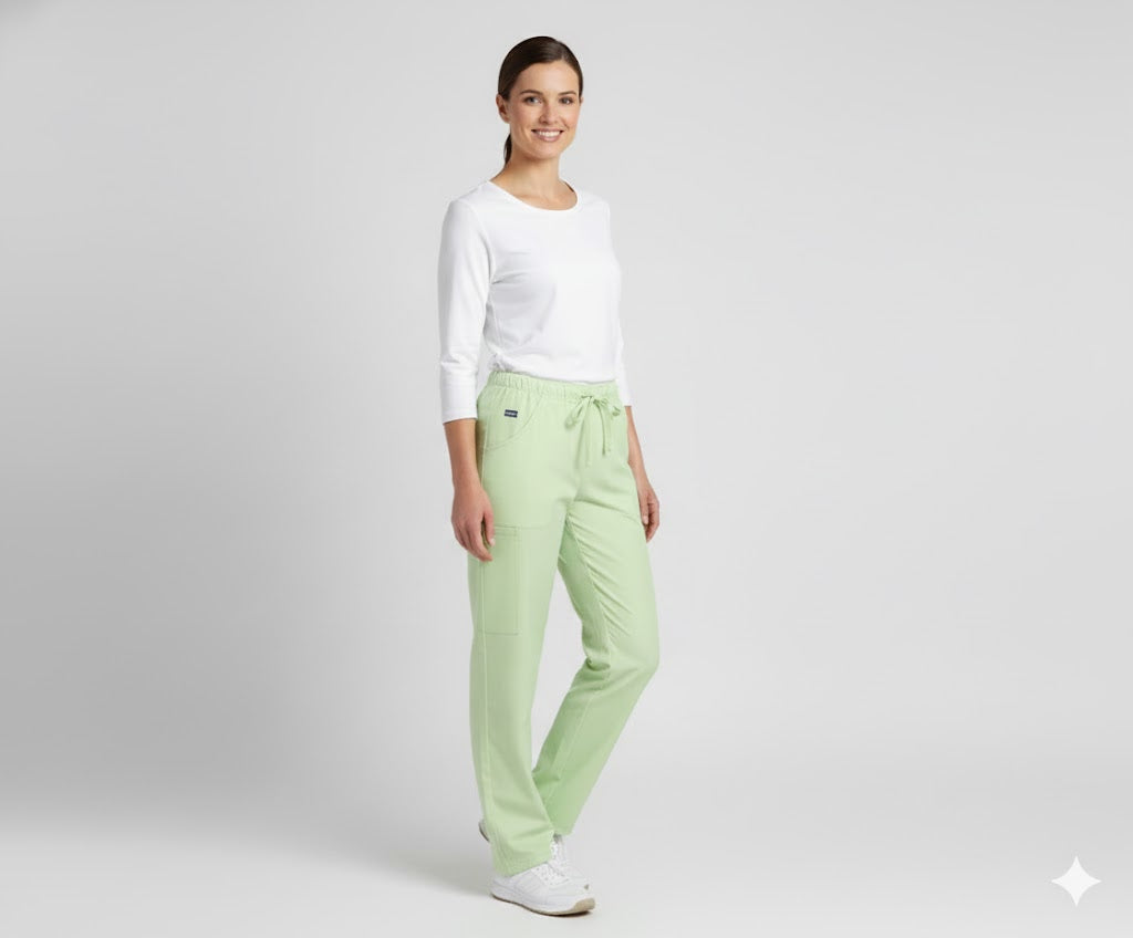 Nybo Ljusgröna Unisex Heart Pull-on-byxor, Andningsbara, Rymliga Fickor