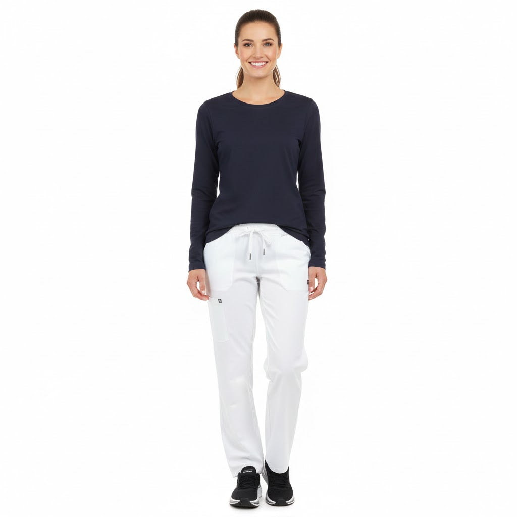 Långärmad damt-shirt i navy