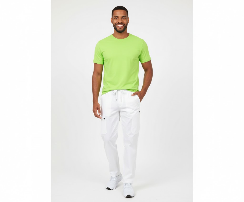 Limegrön t-shirt med rund hals