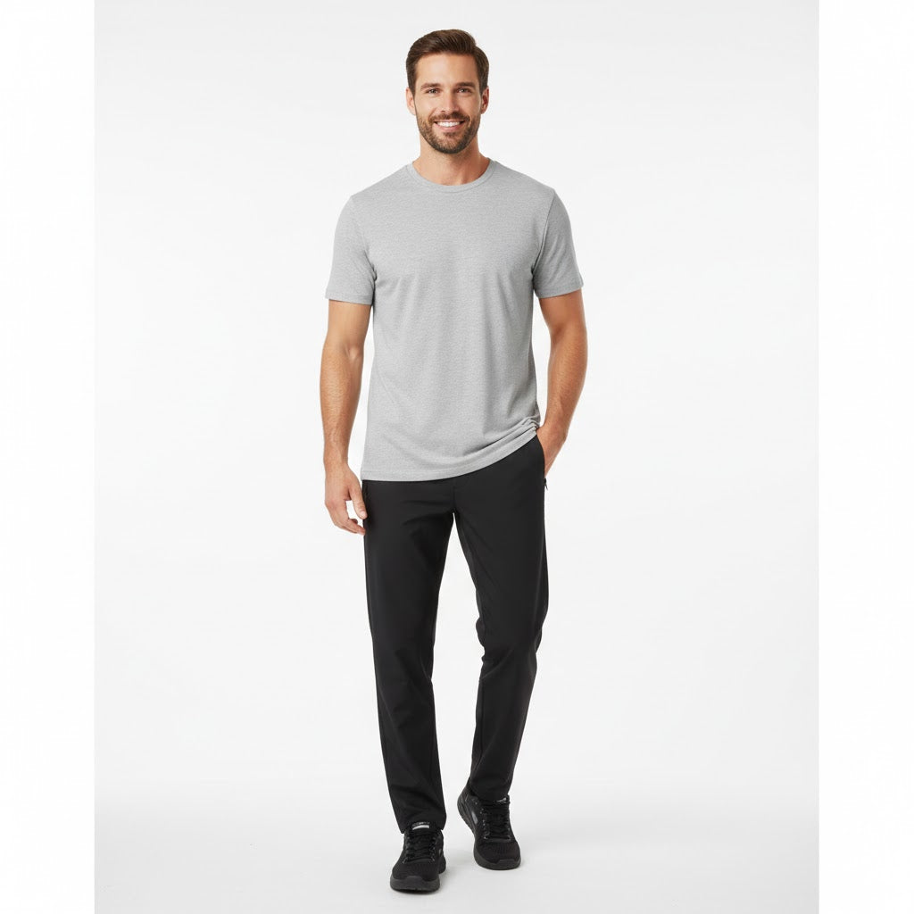 Nybo Grå Melange Herr Prowear T-shirt, Extra slitstark